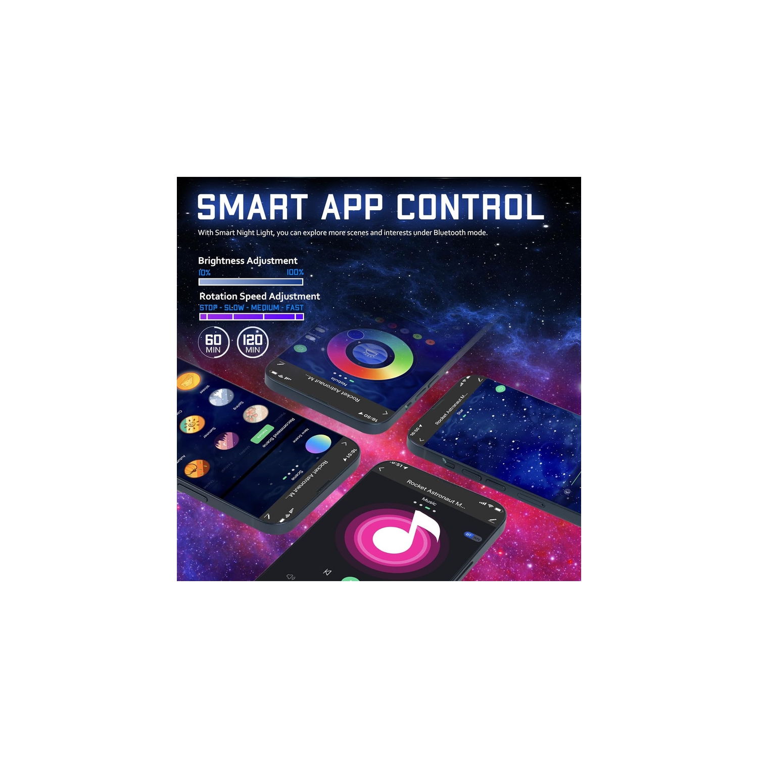 YOULIGHTS Night Light Astronaut Galaxy Projector, Cool Trendy Item, Starry Sky Nebula Light LED Light, Suitable for Bedroom Ceiling Room Decoration