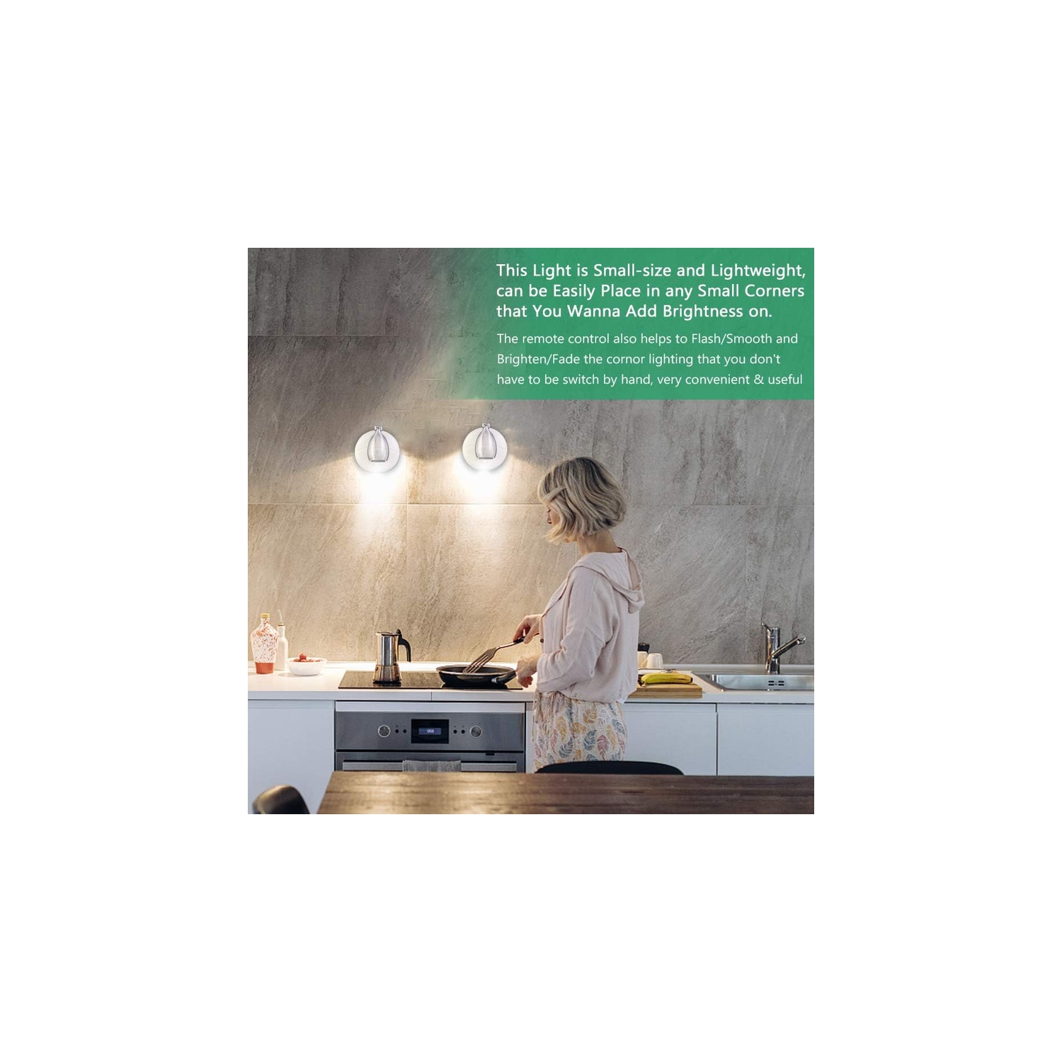 YOULIGHTS 2, projecteur LED RVB, lampes d'appoint à piles, mini rondelle d'intérieur, éclairage ascendant à intensité réglable, blanc chaud 4000 K,