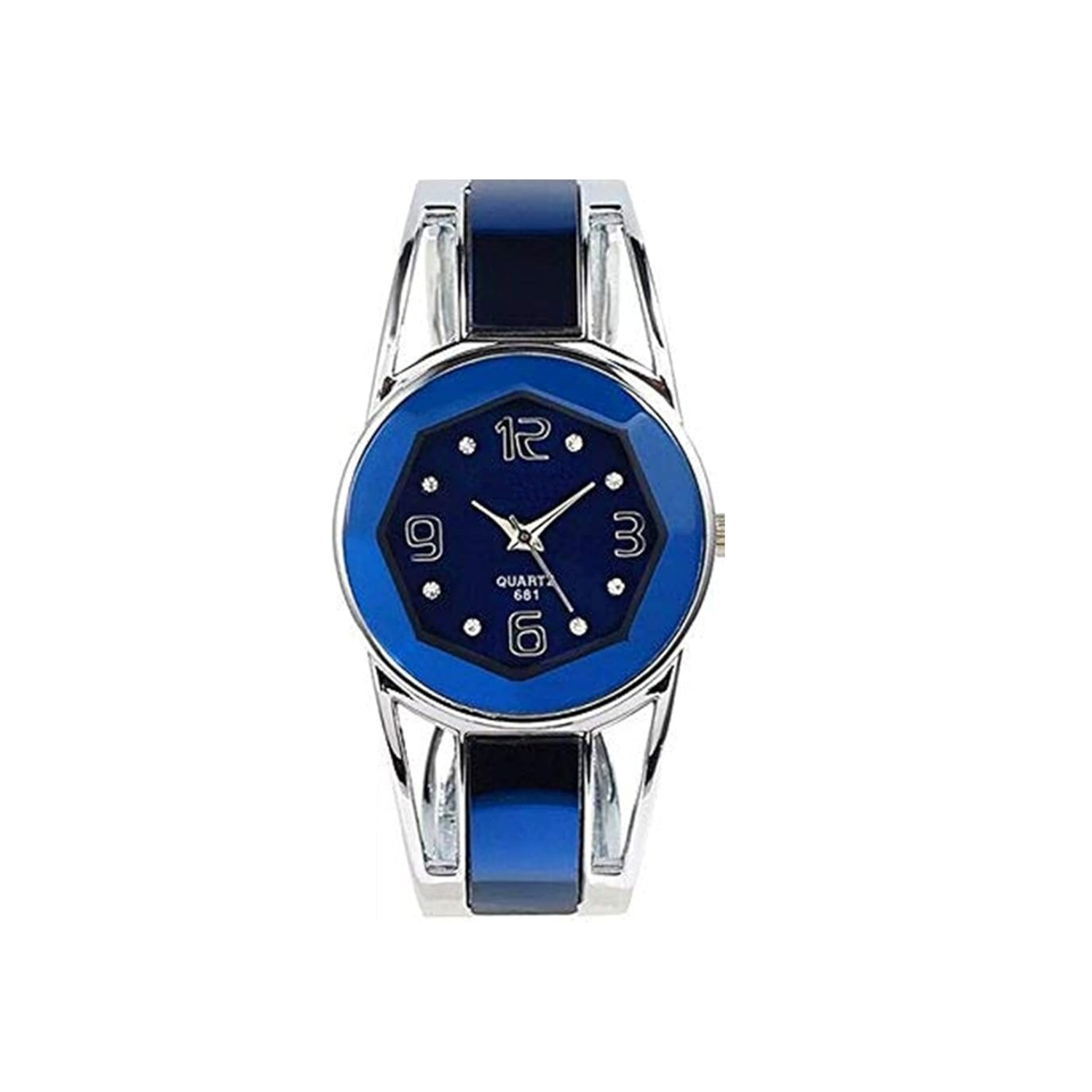 ele – Bracelet montre-bracelet ELEOATION femme quartz avec cadran rond en pierres du Rhin Bracelet en inox., montres pour femmes et coffret pour