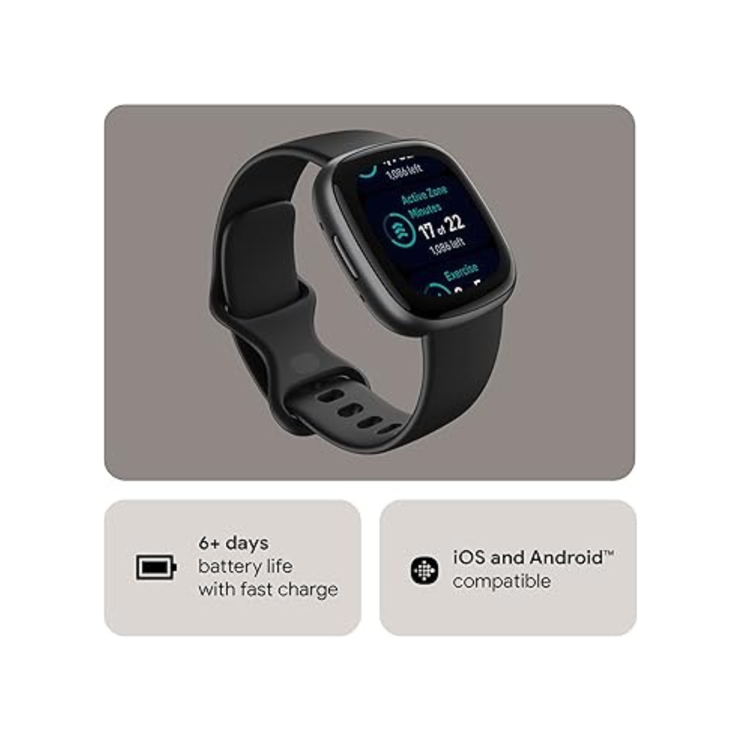 Fitbit Versa 4 Fitness Smart Watch for Men and Women with Daily Readiness, Gps, 24/7 Heart Rate, 40+ Exercise Modes, Sleep Tracking and More,