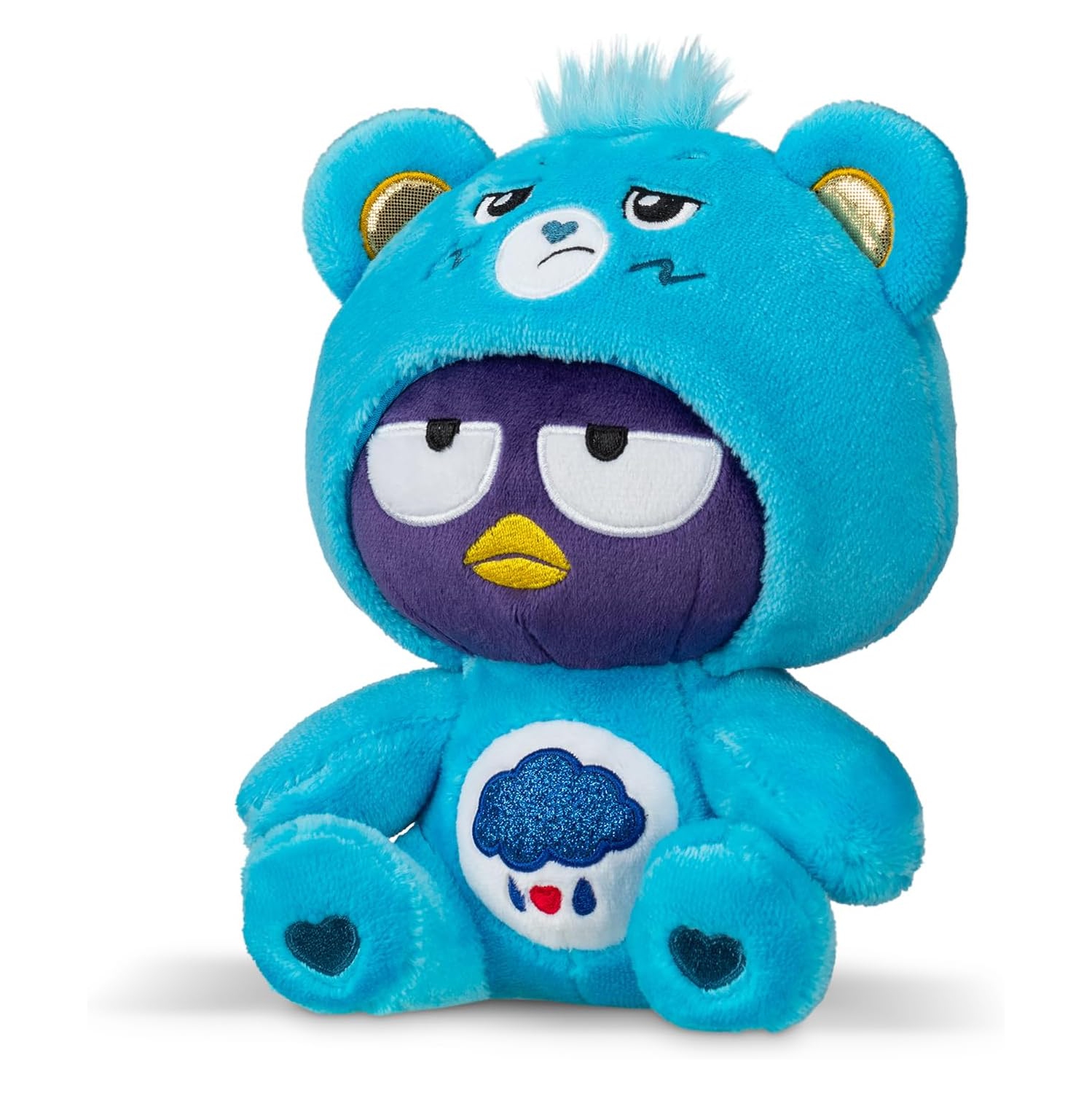 Care Bears - Badtz-Maru Dressed As Grumpy Bear 8" Fun-Size Plush, Blue - Soft, Huggable Bestie!