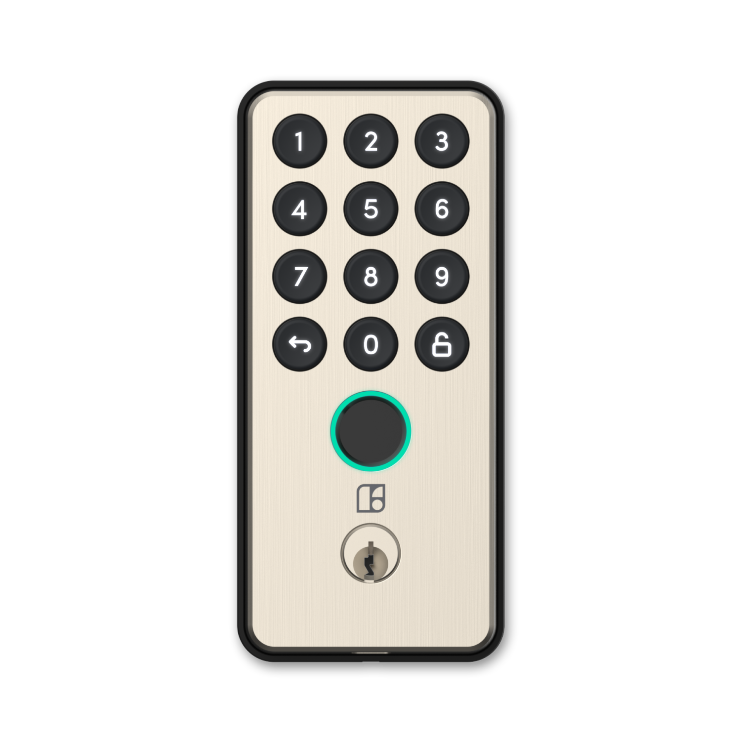 igloohome Deadbolt Go Smart Lock (Satin Nickel) w/Fingerprint, Digital Keys, Remote PIN Codes, Apple Watch & Alexa w/WiFi Bridge (Sold Separately) -