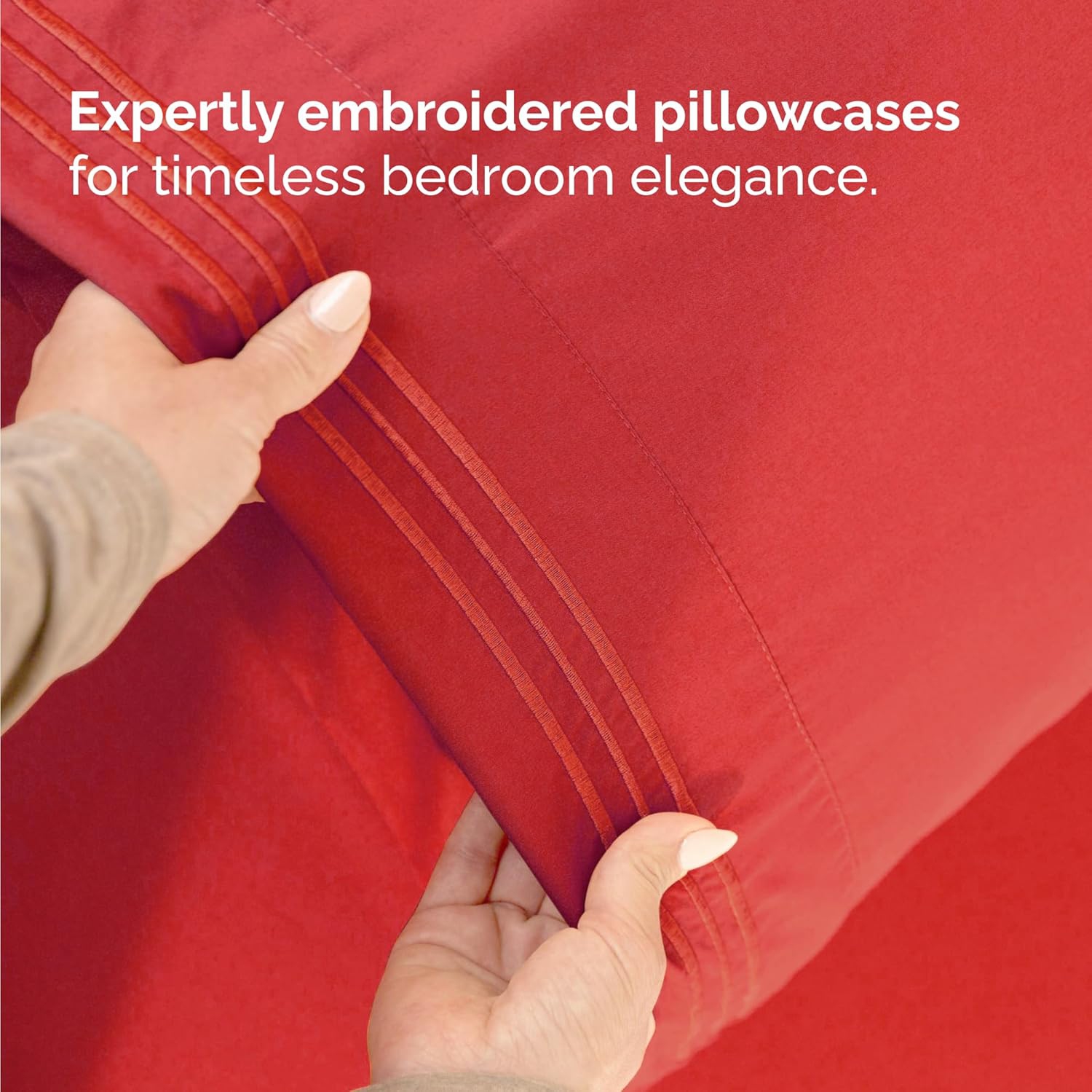 Ensemble de draps 3 pièces pour lit simple - Comfy Breathable & Cooling Sheets - draps Hotel Luxury - poches profondes, Easy-Fit, draps extra-doux et