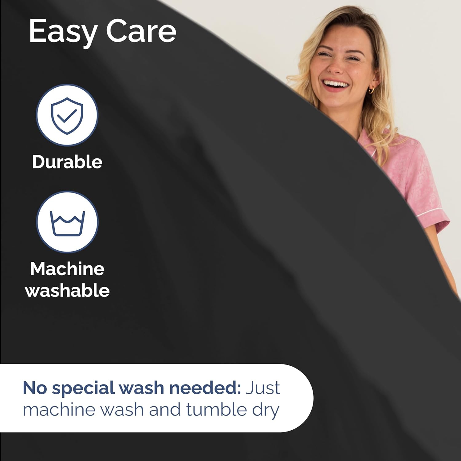 Ensemble de draps 3 pièces pour lit simple - Comfy Breathable & Cooling Sheets - draps Hotel Luxury - poches profondes, Easy-Fit, draps extra-doux et