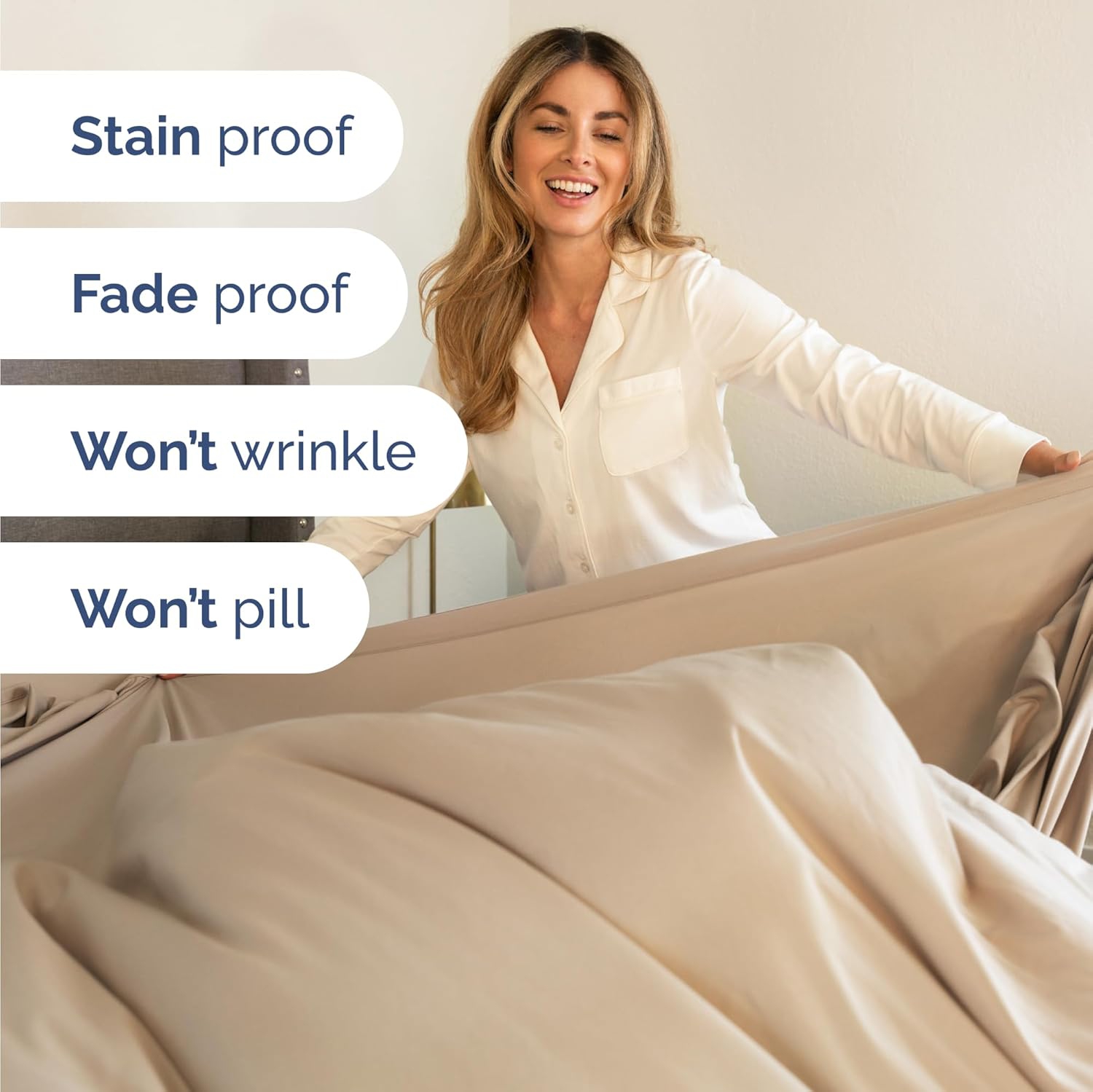 Twin Size 3 Piece Sheet Set - Comfy Breathable & Cooling Sheets - Hotel Luxury Bed Sheets - Deep Pockets, Easy-Fit, Extra Soft & Wrinkle Free Sheets