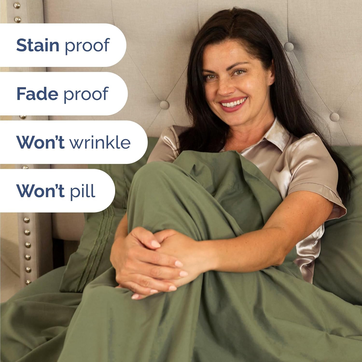 Twin Size 3 Piece Sheet Set - Comfy Breathable & Cooling Sheets - Hotel Luxury Bed Sheets - Deep Pockets, Easy-Fit, Soft & Wrinkle Free Sheets - Sage