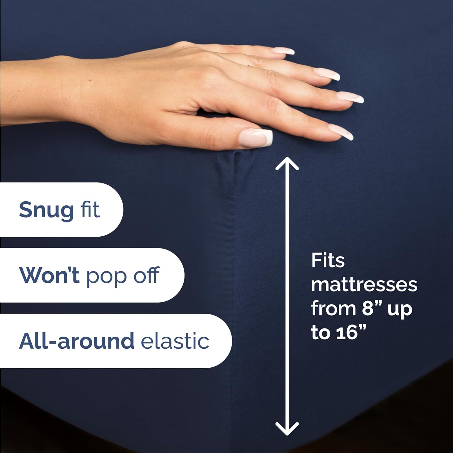 Ensemble de draps 4 pièces pour lit double -Comfy Breathable & Cooling Sheets - Hotel Luxury Bed Sheets-Deep Sheets, Easy-Fit, très doux et sans plis