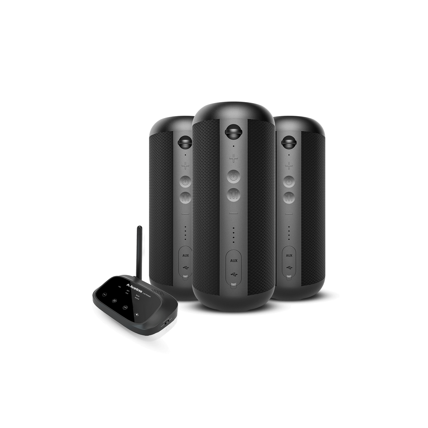 Avantree Harmony 2 - [Bluetooth Version] Advanced Multi-Room Wireless Stereo Speakers System with Bluetooth & Wired Input Options