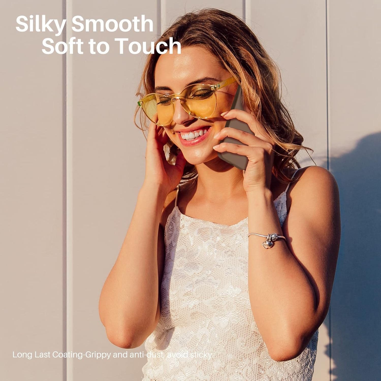 ORNARTO Compatible with iPhone 13 Mini Case, Slim Liquid Silicone 3 Layers Full Covered Soft Gel Rubber with Microfiber Case Cover 5.4 inch-Brown