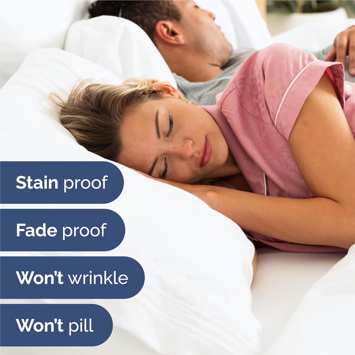 Full Size 4 Piece Sheet Set - Comfy Breathable & Cooling Sheets - Hotel Luxury Bed Sheets - Deep Pockets, Easy-Fit, Extra Soft & Wrinkle Free Sheets