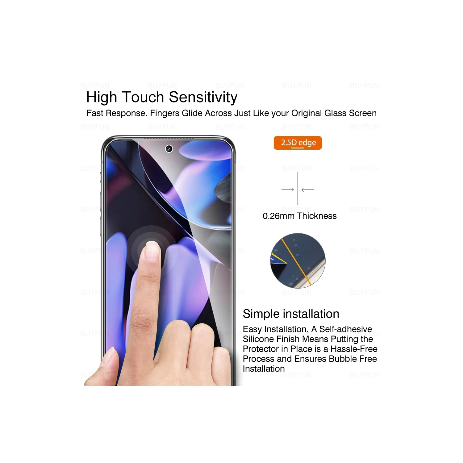 For Google Pixel 9 Screen Protector With Camera Lens Protector - Easy Installation, Privacy Glass Protector - HD Clear, Anti-Scratch