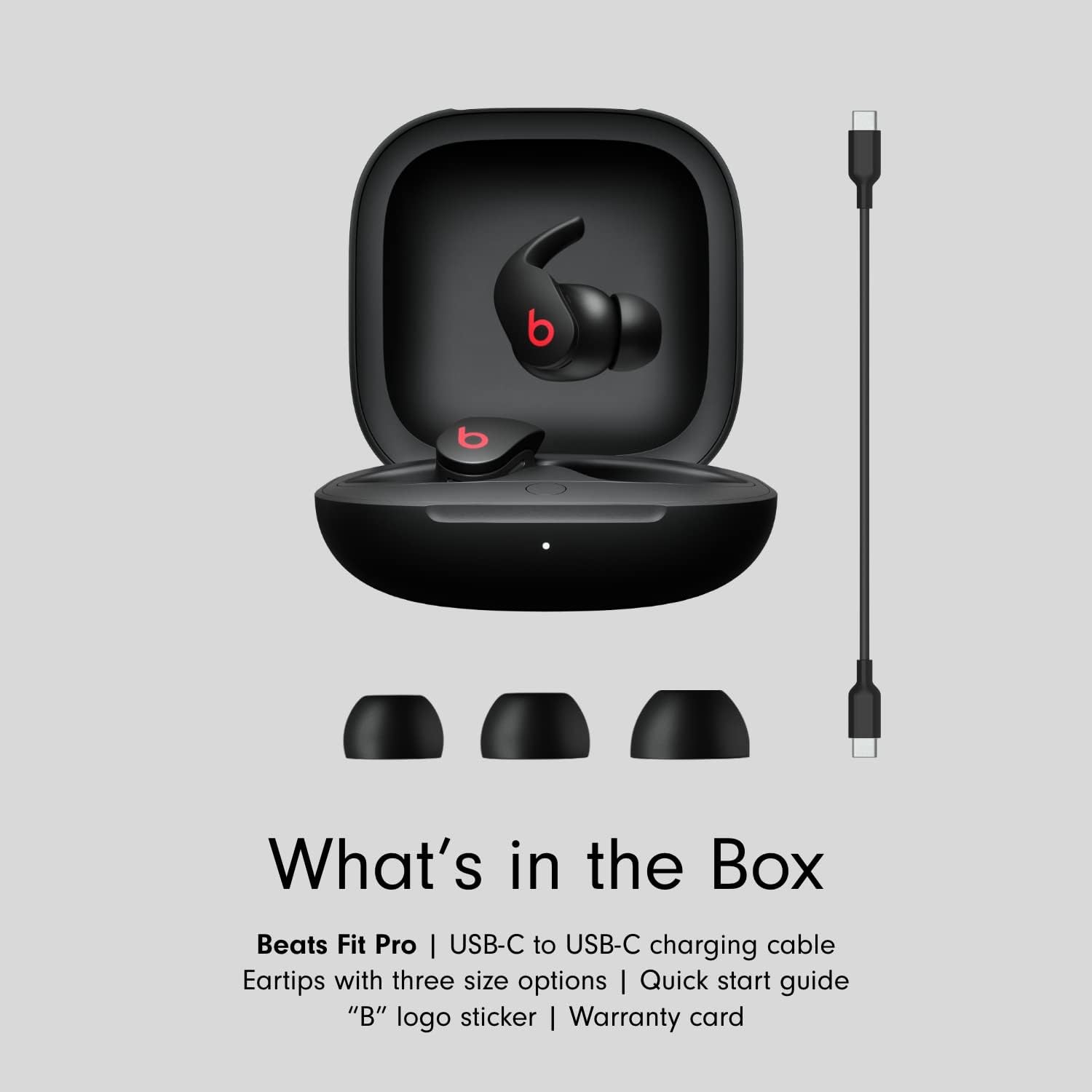 Open Box - Beats Fit Pro – True Wireless Noise Cancelling Earbuds – Active Noise Cancelling - Sweat Resistant Earphones - Black