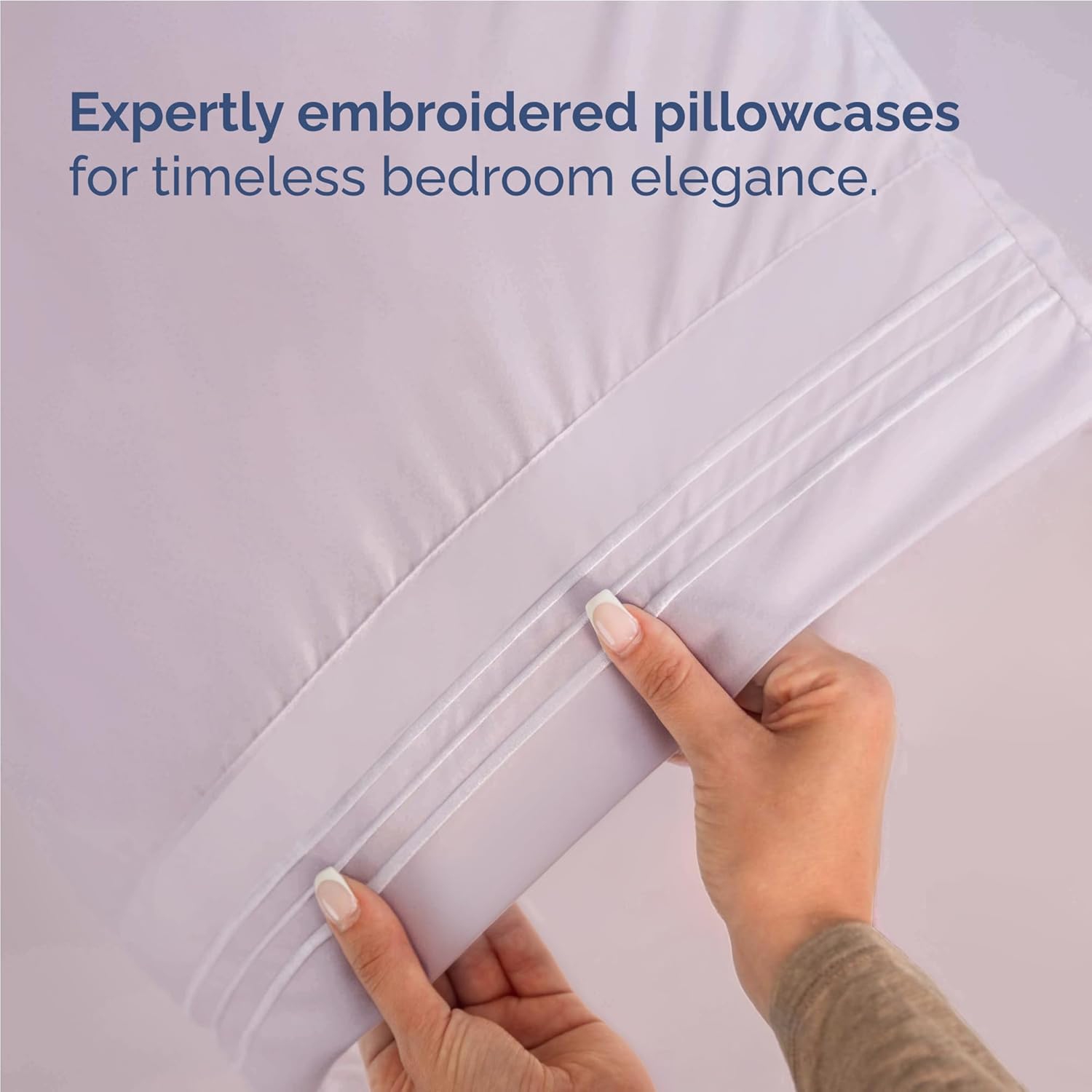 Full Size 4 Piece Sheet Set - Comfy Breathable & Cooling Sheets - Hotel Luxury Bed - Deep Pockets, Easy-Fit, Soft & Wrinkle Free Sheets - Light