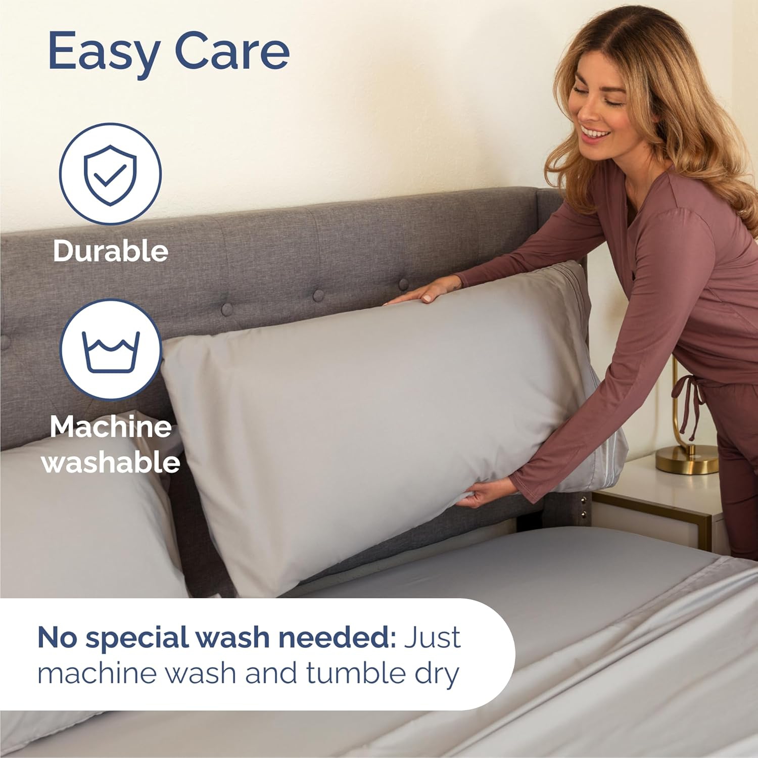 Queen Size 4 Piece Sheet Set - Comfy Breathable & Cooling Sheets - Hotel Luxury Bed Sheets - Deep Pockets, Easy-Fit, Soft & Wrinkle Free Sheets -