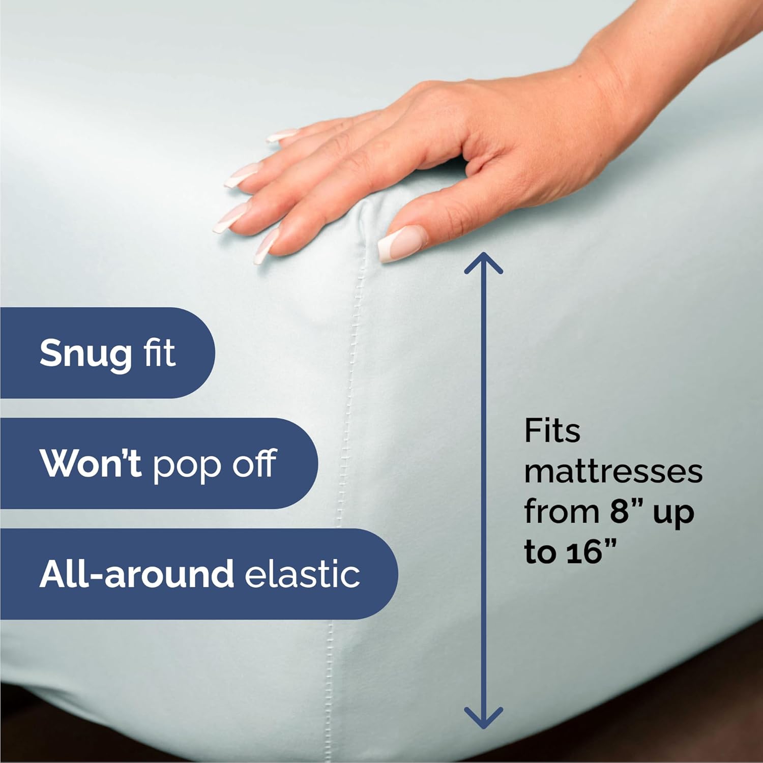 Queen Size 4 Piece Sheet Set-Comfy Breathable & Cooling Sheets - Hotel Luxury Bed Sheets Deep Pockets, Easy-Fit, Extra Soft & Wrinkle Free Sheets -