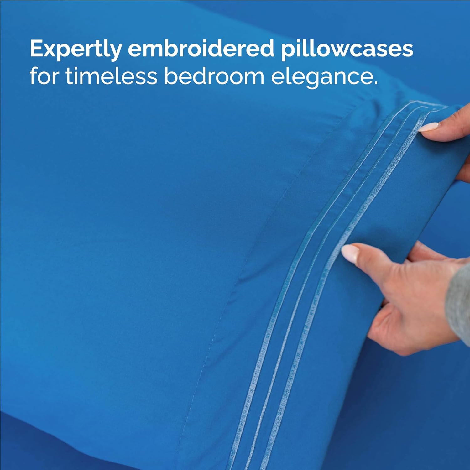 King Size 4 Piece Sheet Set - Comfy Breathable & Cooling Sheets - Hotel Luxury Bed Sheets - Deep Pockets, Easy-Fit, Soft & Wrinkle Free Sheets -