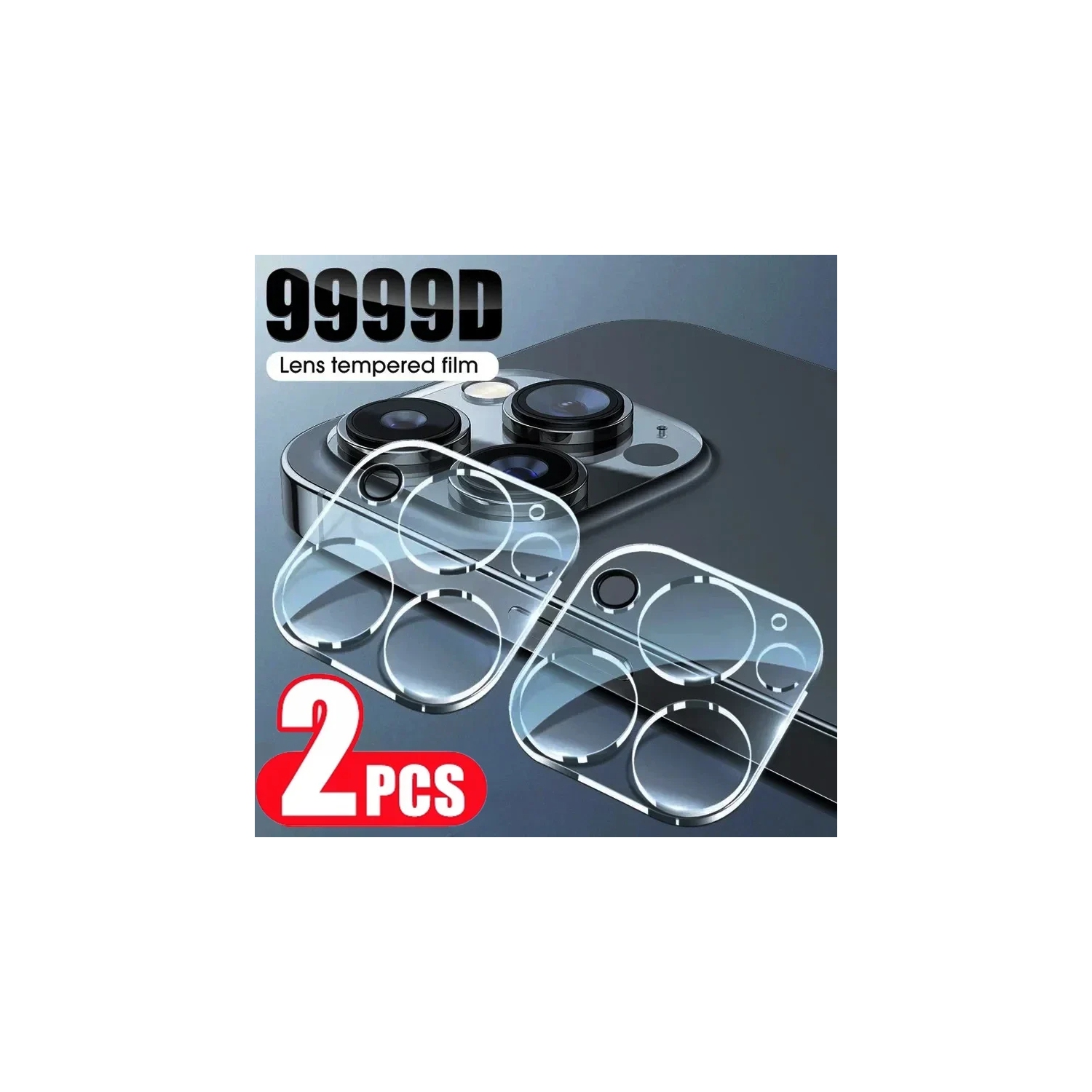 2 Pack Camera Lens Protector Compatible with iPhone 16 9H Tempered Glass Camera Protector, Scratch Resistant, Case Friendly Lens Cover Camera Glass