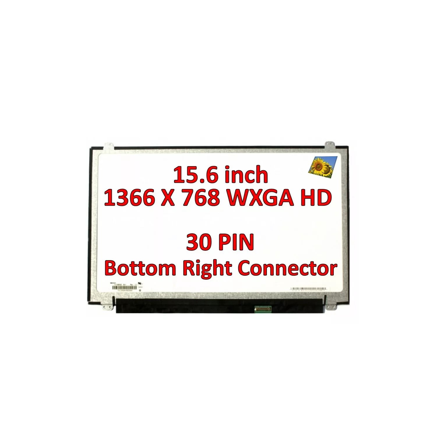 LIXSUNTEK New Screen Replacement for NT156WHM-N32 V8.0 V8.1 V8.2 HD 1366x768 30pin LCD LED Display