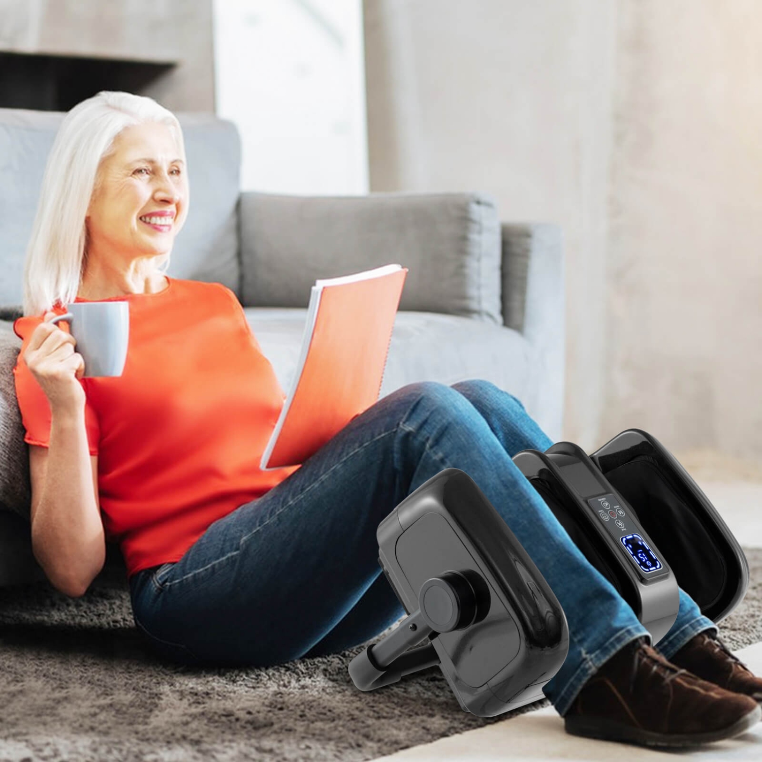 Appareil de massage shiatsu pour massage des pieds et des mollets de Costway avec chaleur