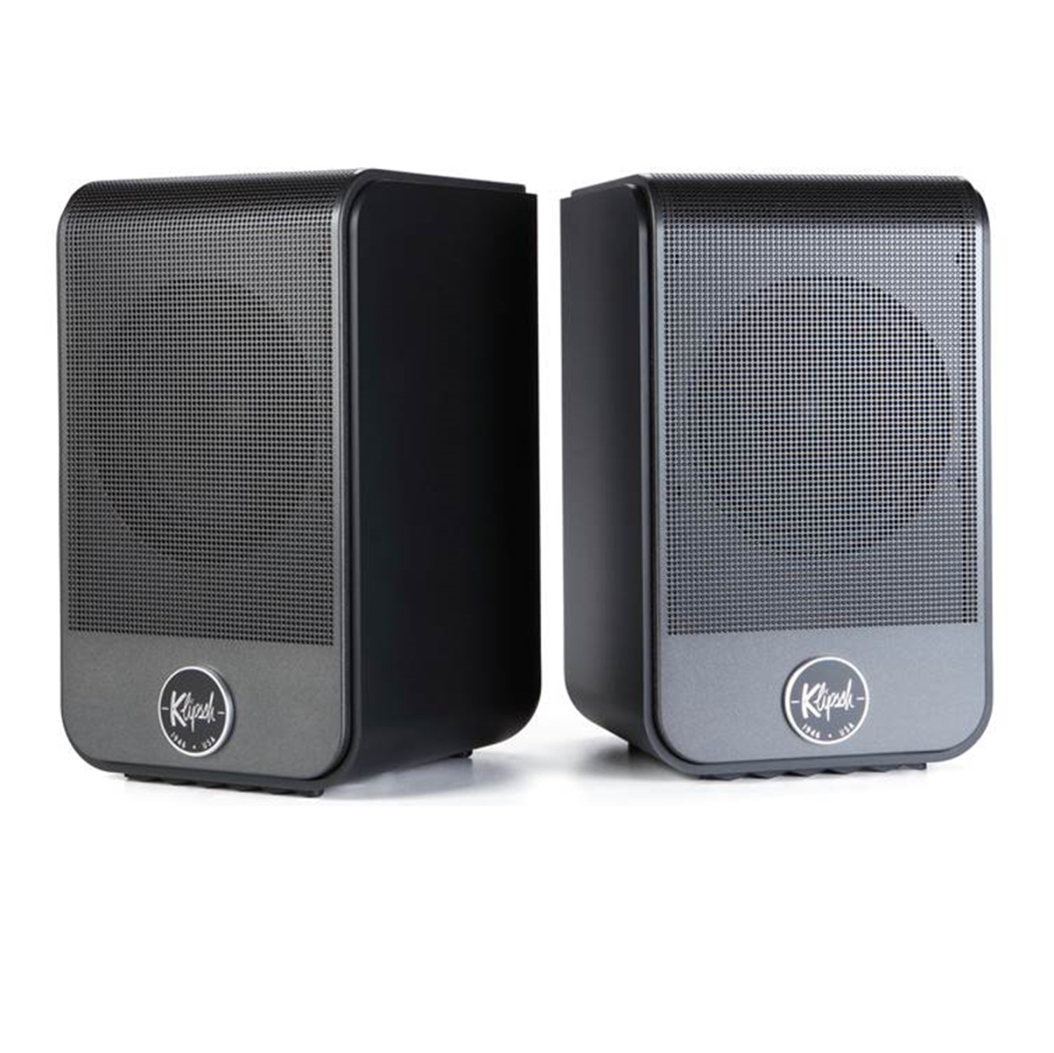 Boîte ouverte : Haut-parleur d'étagère de 100 50 W Flexus Surround de Klipsch - paire - vinyle ébène