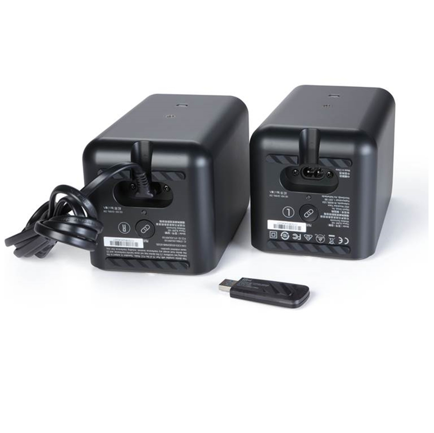 Boîte ouverte : Haut-parleur d'étagère de 100 50 W Flexus Surround de Klipsch - paire - vinyle ébène