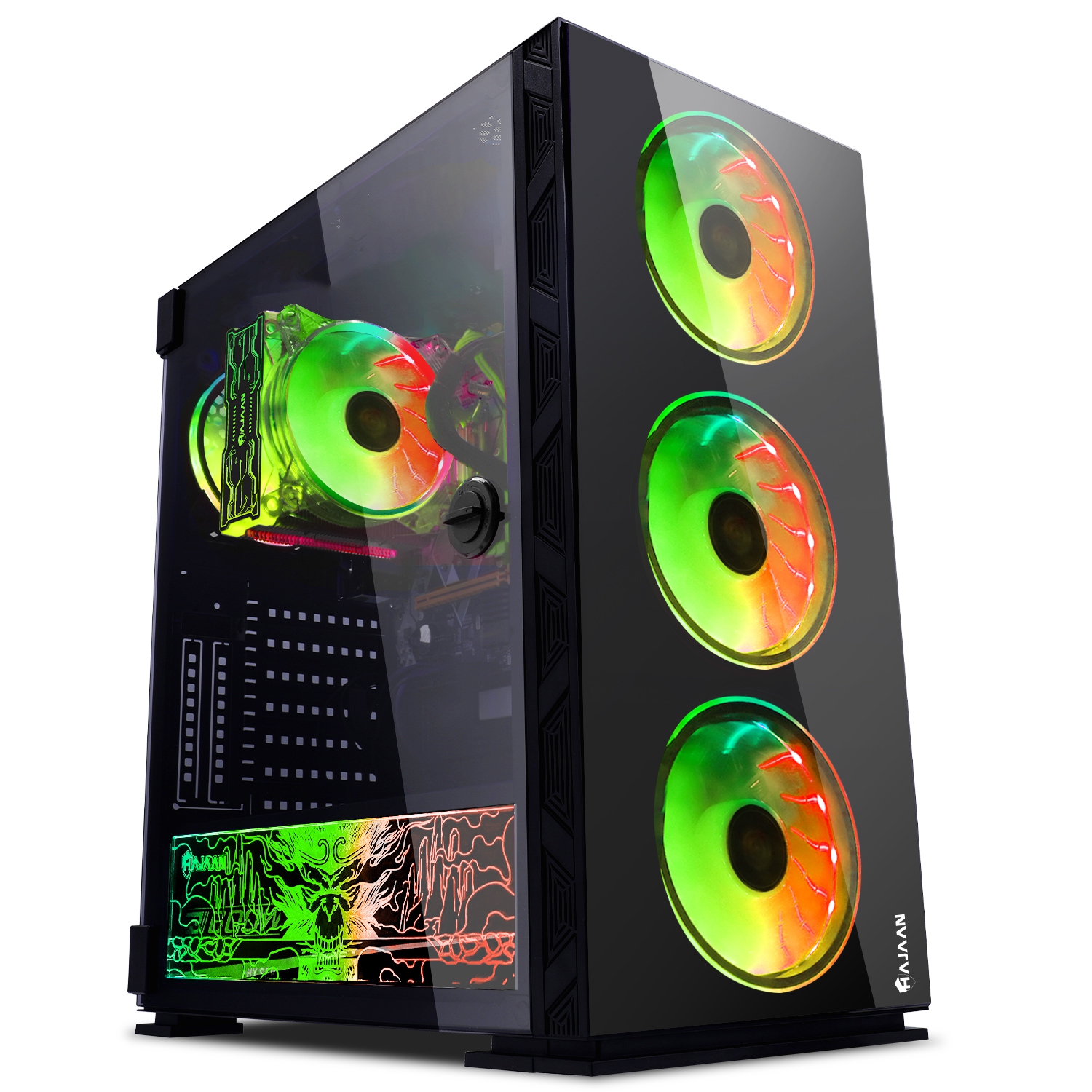 HAJAAN BREEZE PRO Gaming PC RGB Desktop, Intel Core i9-11900KF Processor up to 5.30 GHz, GeForce RTX 4060 8GB GDDR6, 32GB DDR4 3200 MHz, 2TB NVMe M.2 SSD, WiFi, Windows 11 Pro