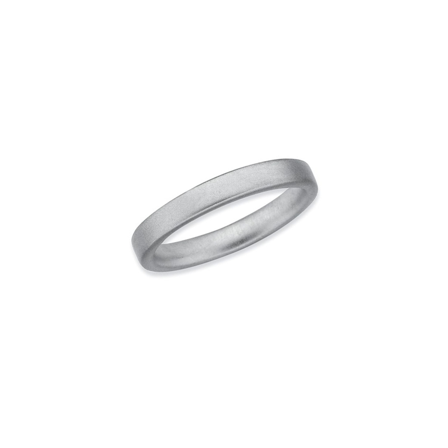 Sterling Silver Stackable Satin Ring Band