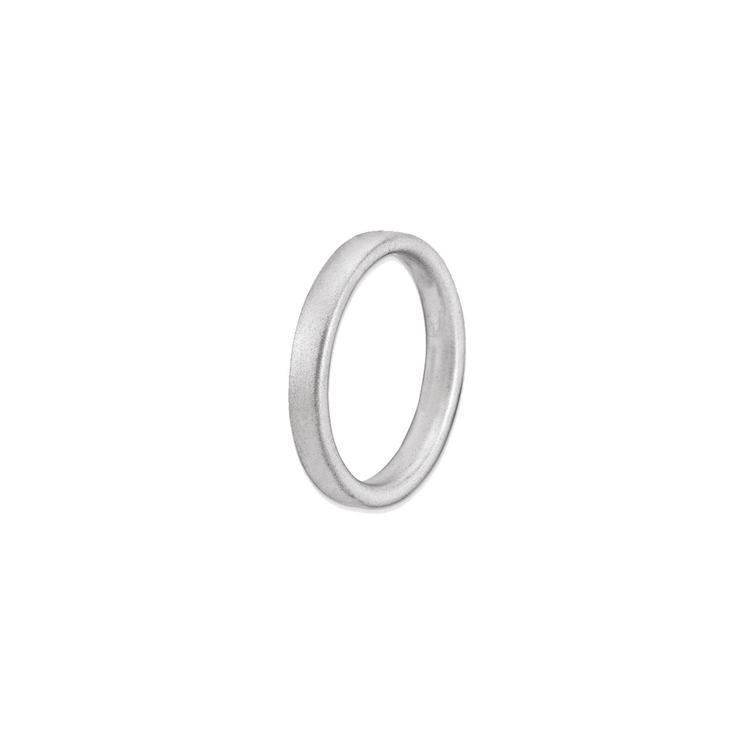Sterling Silver Stackable Satin Ring Band