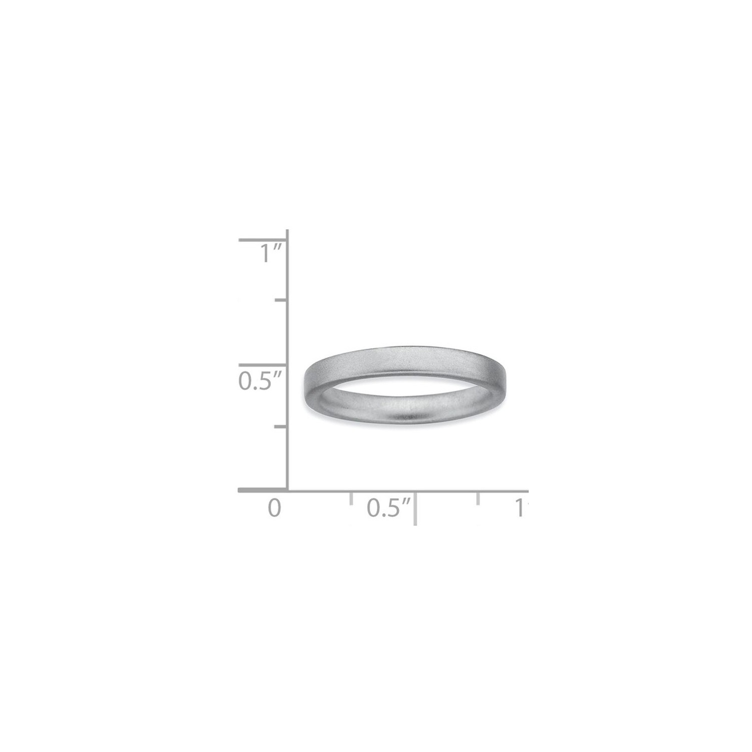 Sterling Silver Stackable Satin Ring Band