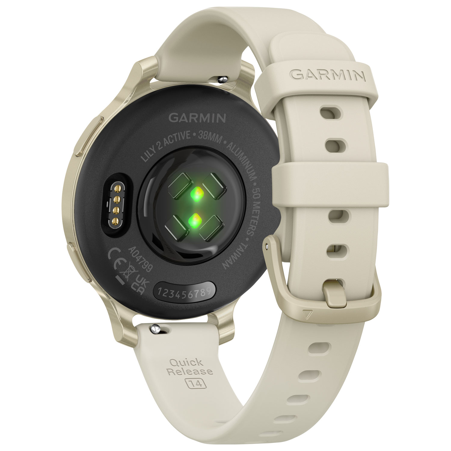 Garmin Lily 2 Active 40mm Bluetooth Smartwatch - Lunar Gold