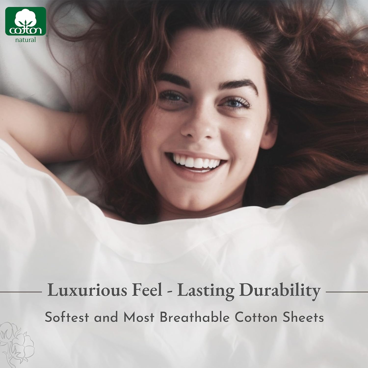 California Design Den Softest 100% Cotton Sheets, Double Size Sheet Sets, 4 Pc, 400 Thread Count Sateen Bedding, Deep Pocket Sheets, Cooling Sheets,