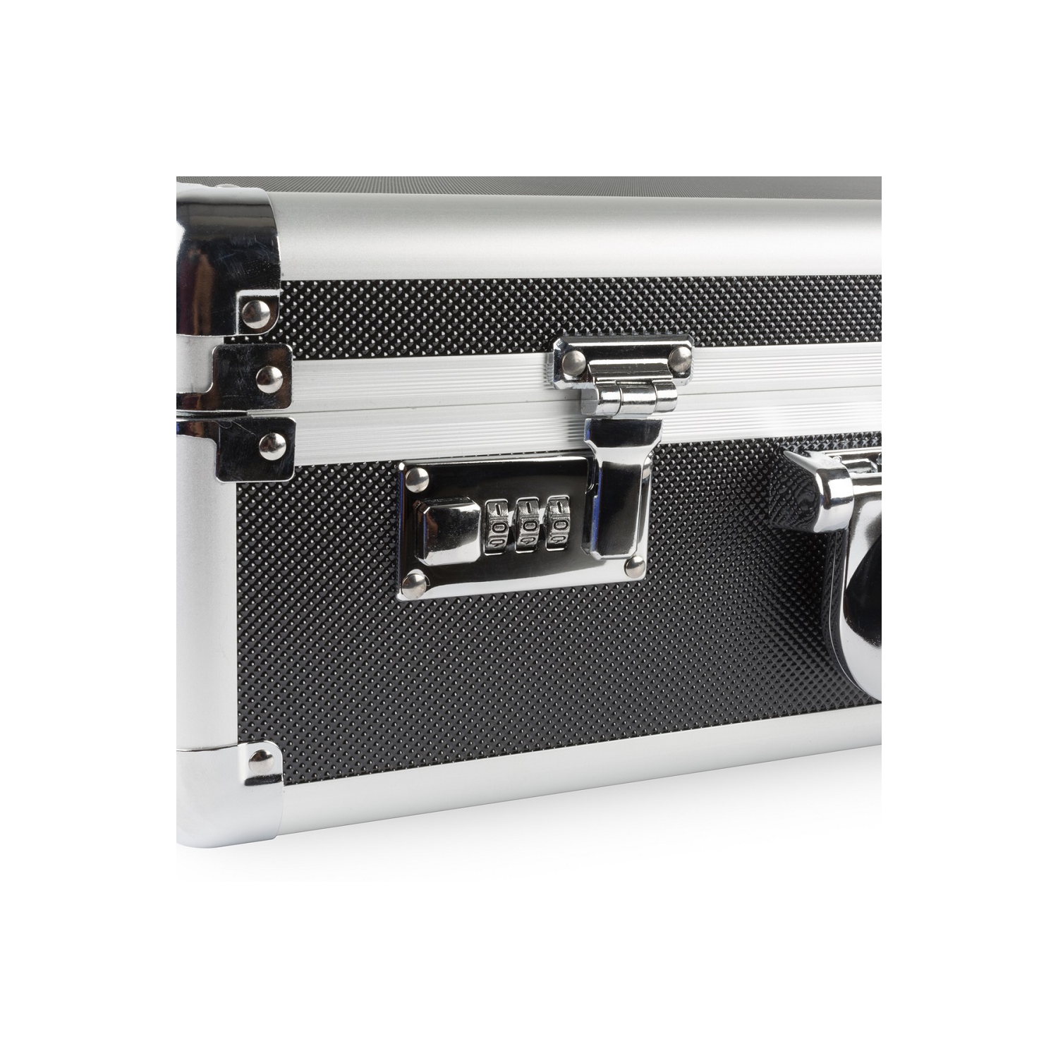 Étui en aluminium de taille moyenne en mousse personnalisable à installer soi-même avec deux cadenas combinés