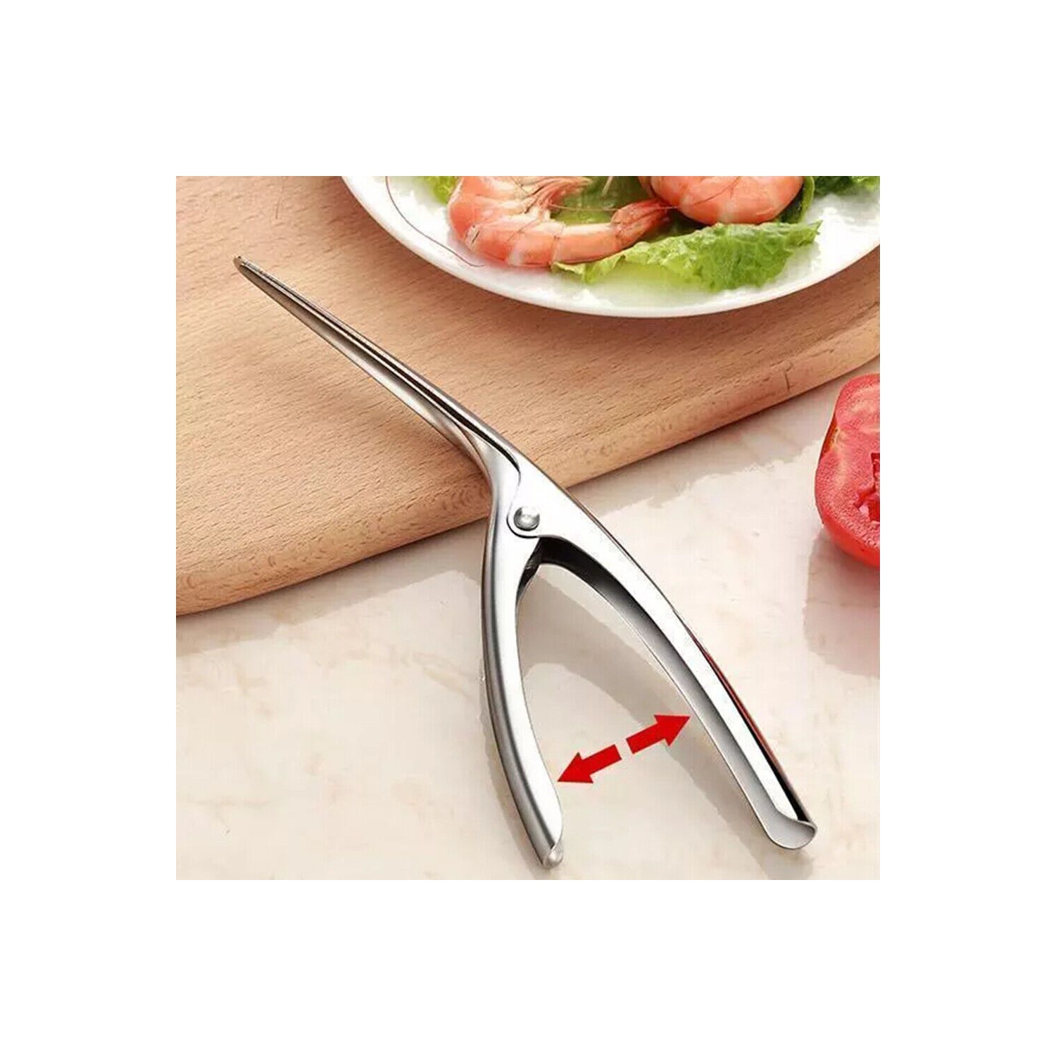 Crevettes à éplucher en acier inoxydable, nettoyant à crevettes professionnel et outil à café, nettoyant à sheller de fruits de mer de qualité