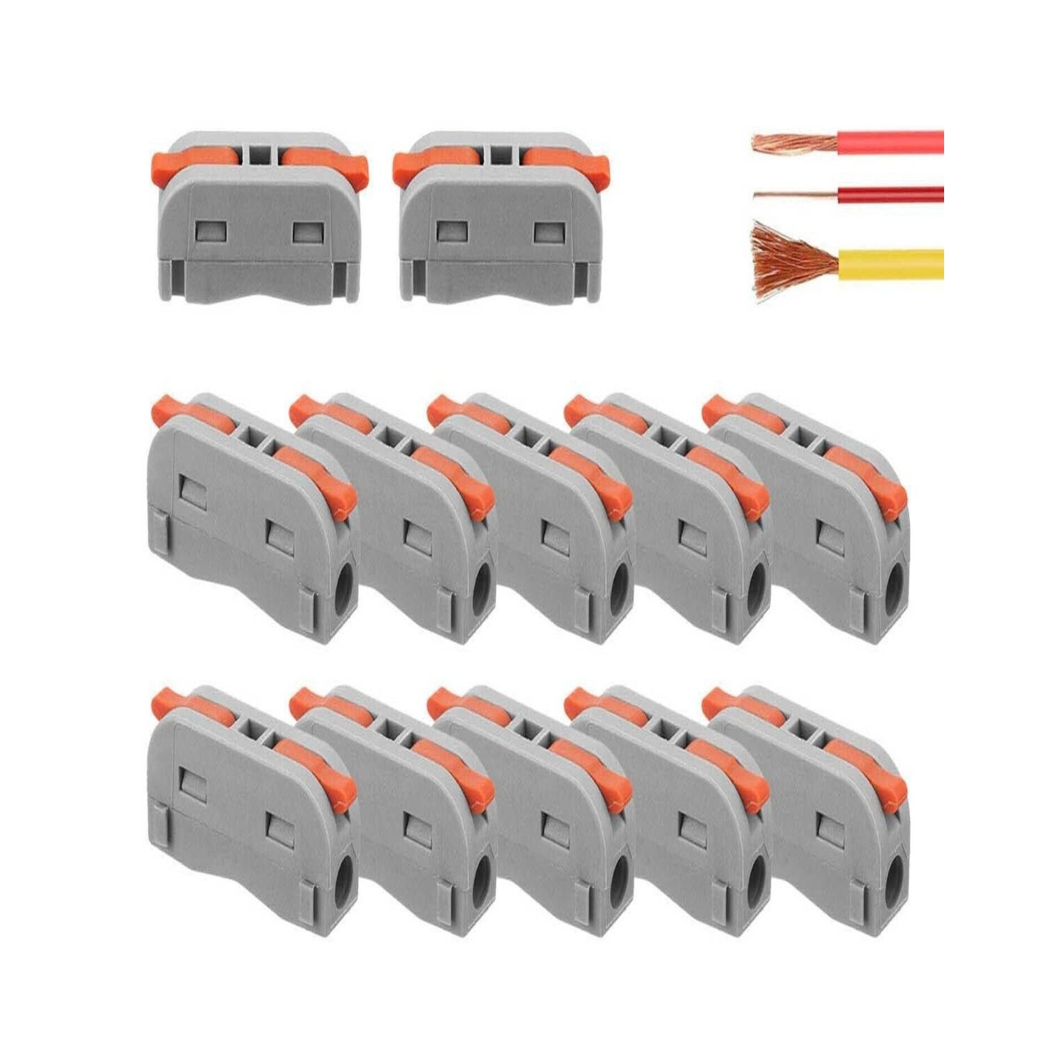 Electrical Connection Block Connection Terminal Cable Connector Conductor Clamp with Actuation Lever Bilateral Can Be Freely Combined Spring Pressure
