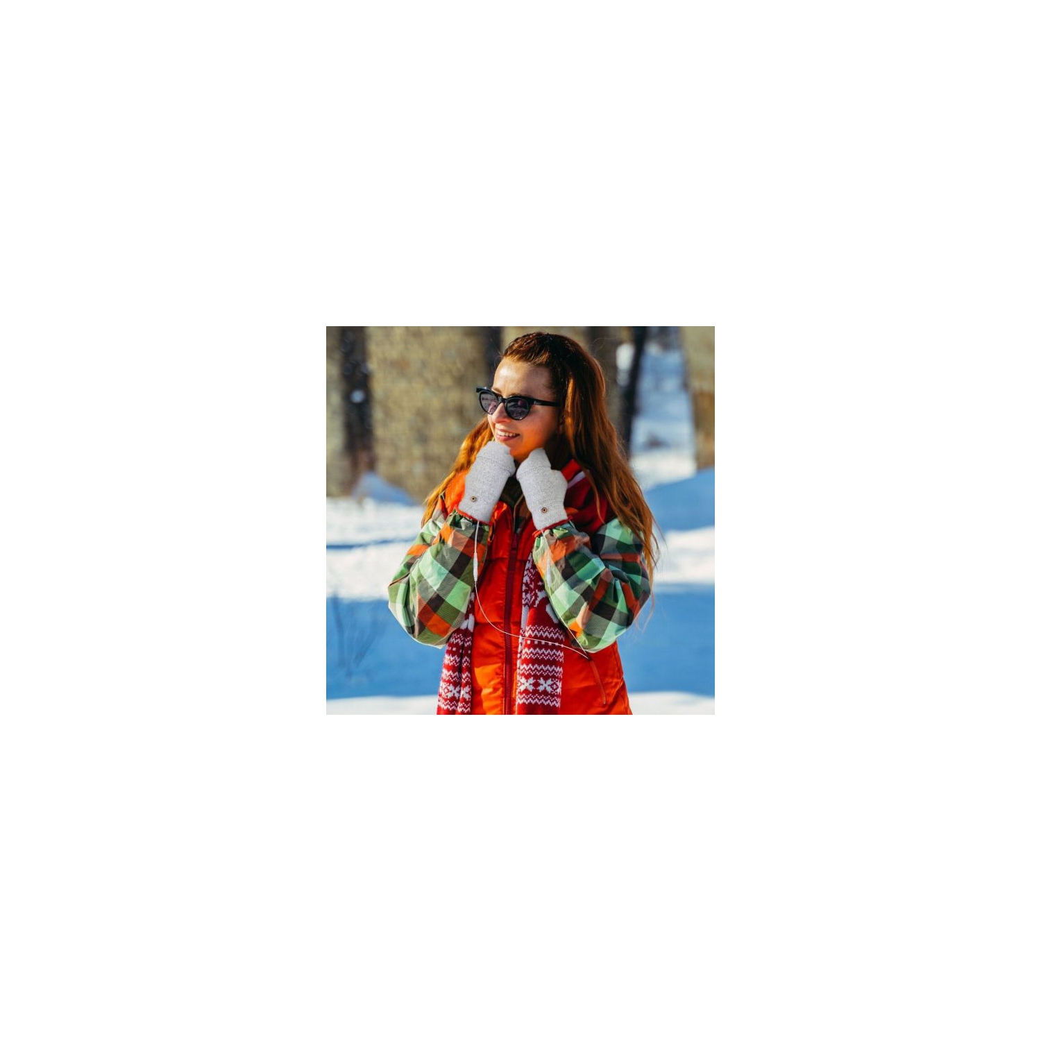 Unisex USB Heated Gloves Knitting Heating Hands Full & Half Fingerless