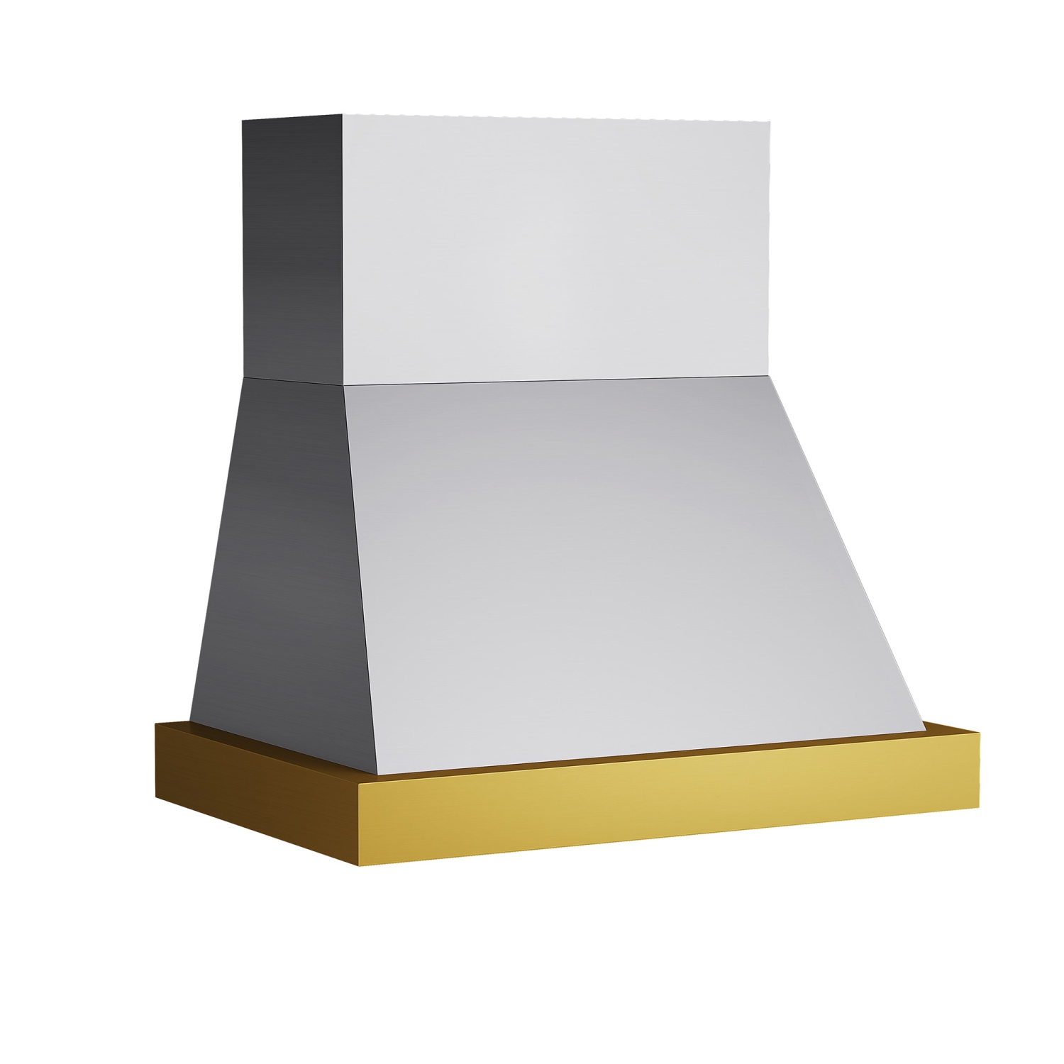 KUCHT Professional 36-inch 600 CFM Wall Mounted Range Hood in Stainless Steel with Gold Accents