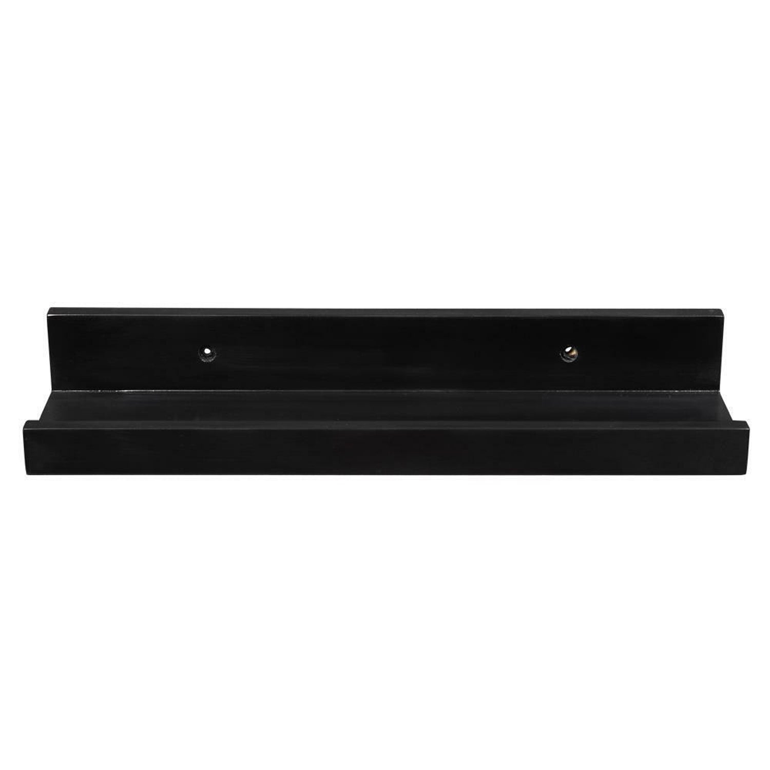 ITY International - Set of 3 Wall Shelves with Raised Lip, 47.25"x3.75"x2", Black