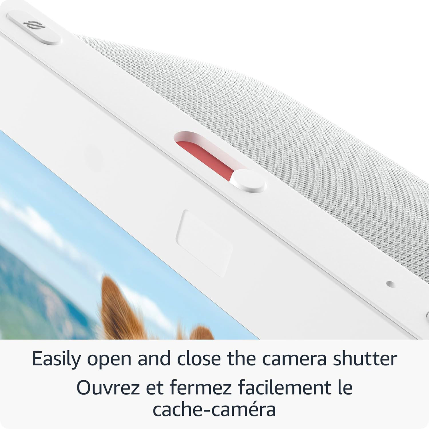 Écran intelligent Echo Show 8 d'Amazon avec son spatial et Alexa - Glacier