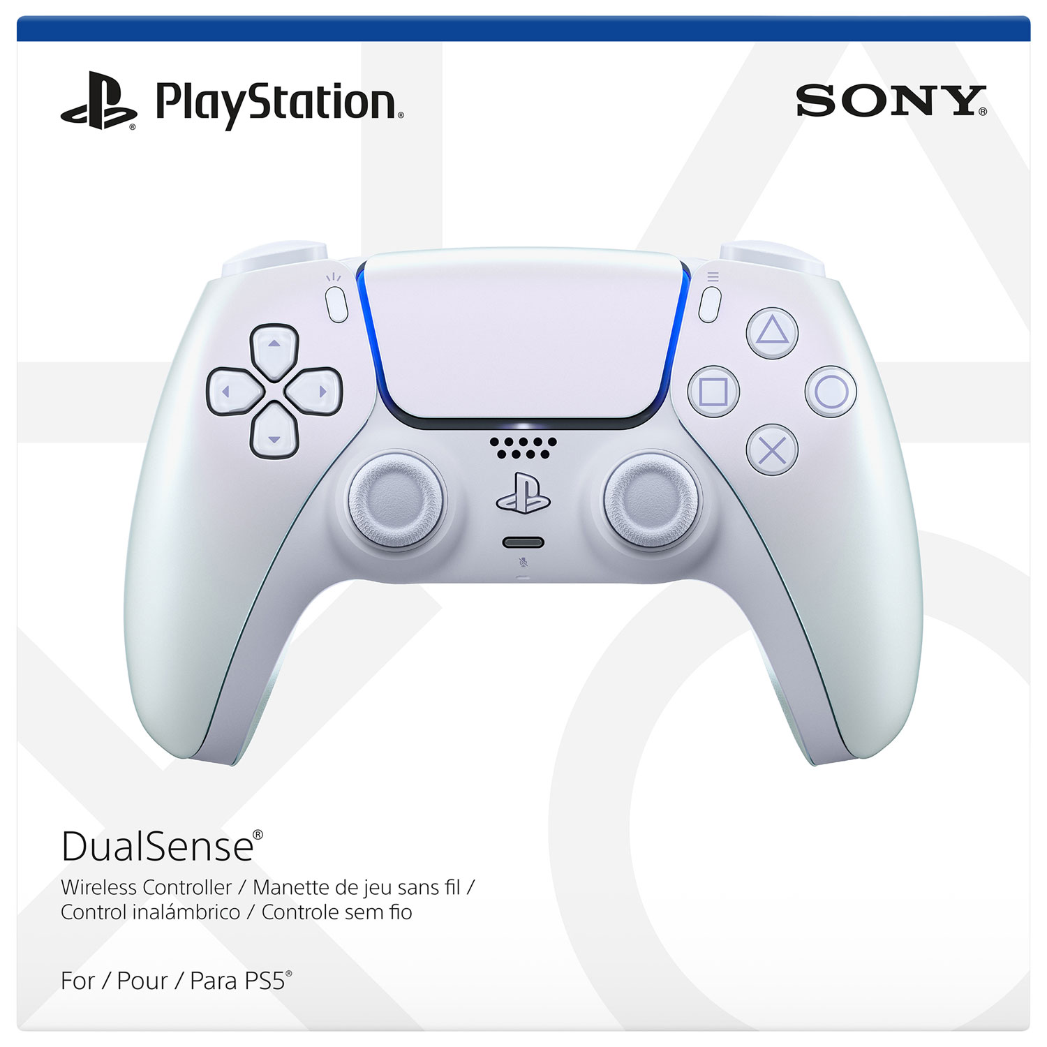 Manette sans fil DualSense pour PlayStation 5 - Perle Chroma