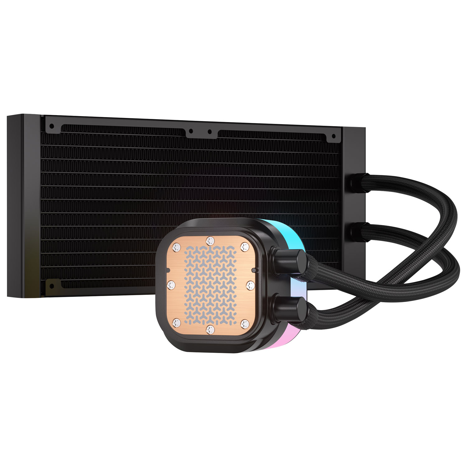Système de refroidissement liquide de 240 mm RVB pour processeur iCUE LINK Titan RX de Corsair - Noir
