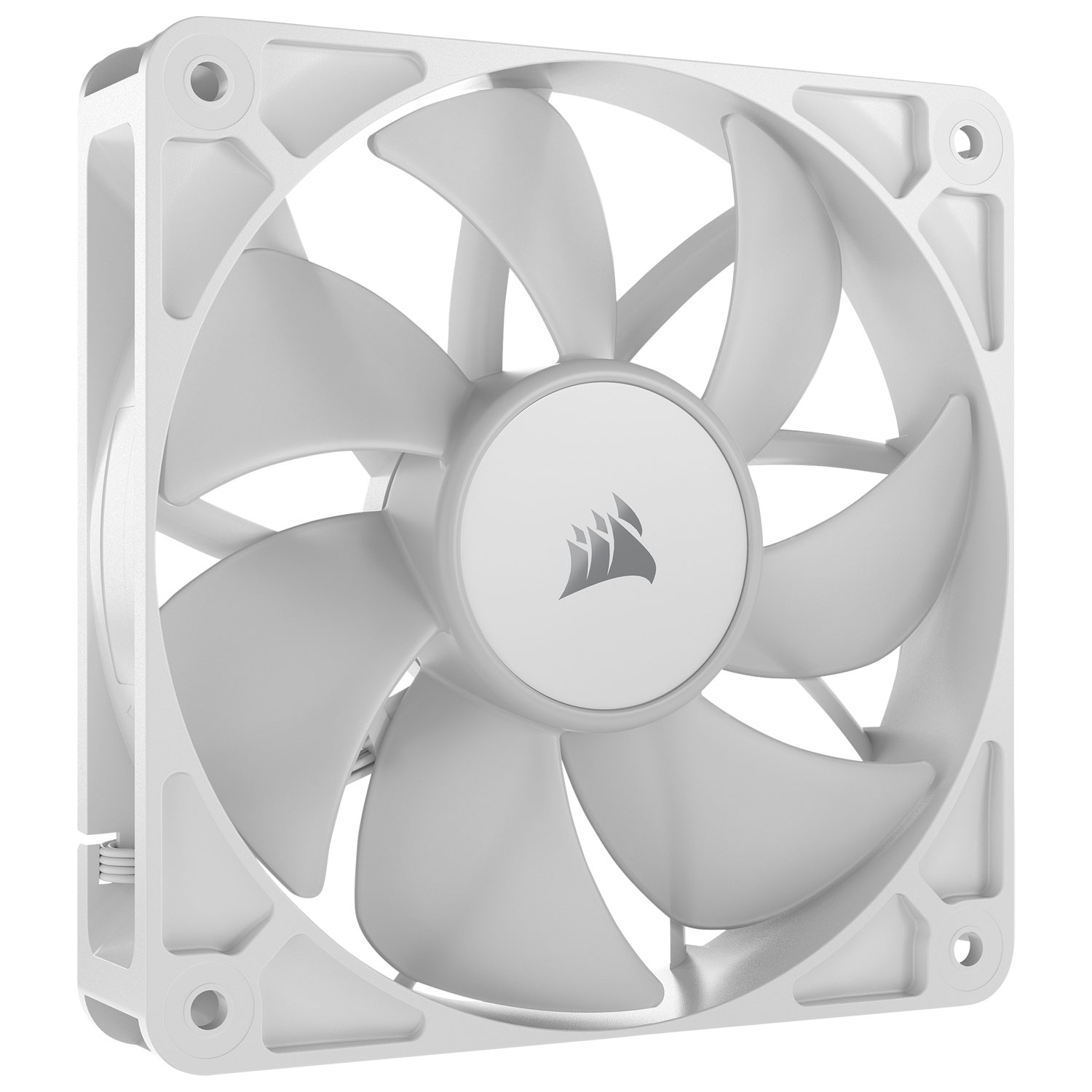 Ventilateur de boîtier PWM ARGB RX120 de 120 mm de Corsair - Blanc
