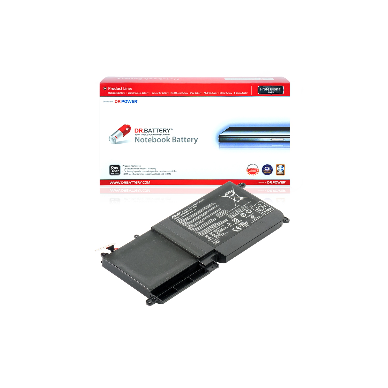 DR. Batterie C22-UX42 portable batterie pour Asus ZenBook UX42&nbsp;A UX42VS UX42VS-0081A3317U UX42VS-W3007H UX42VS-W3018H UX42VS-W3020H ***livraison