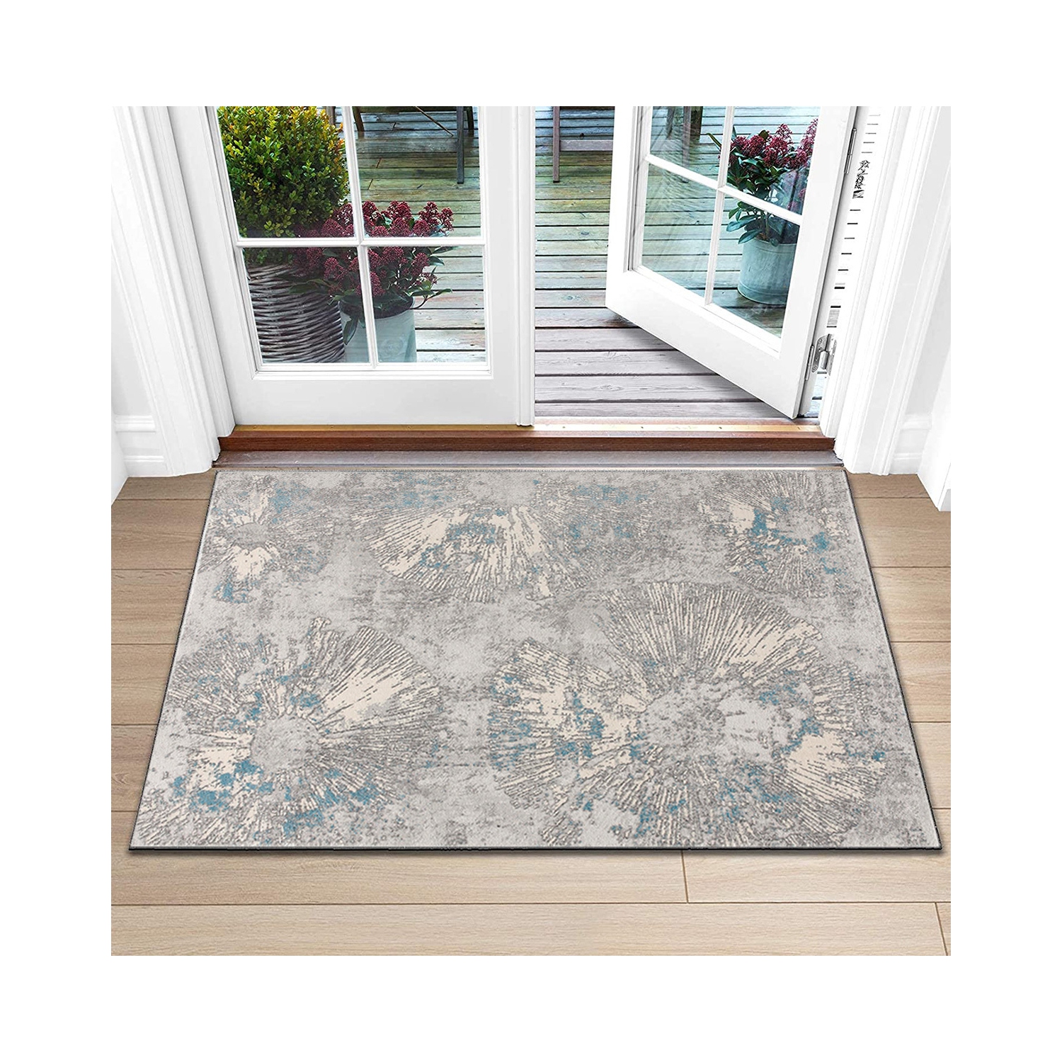 Rug Branch Zephira Contemporary Abstract Blue/Grey