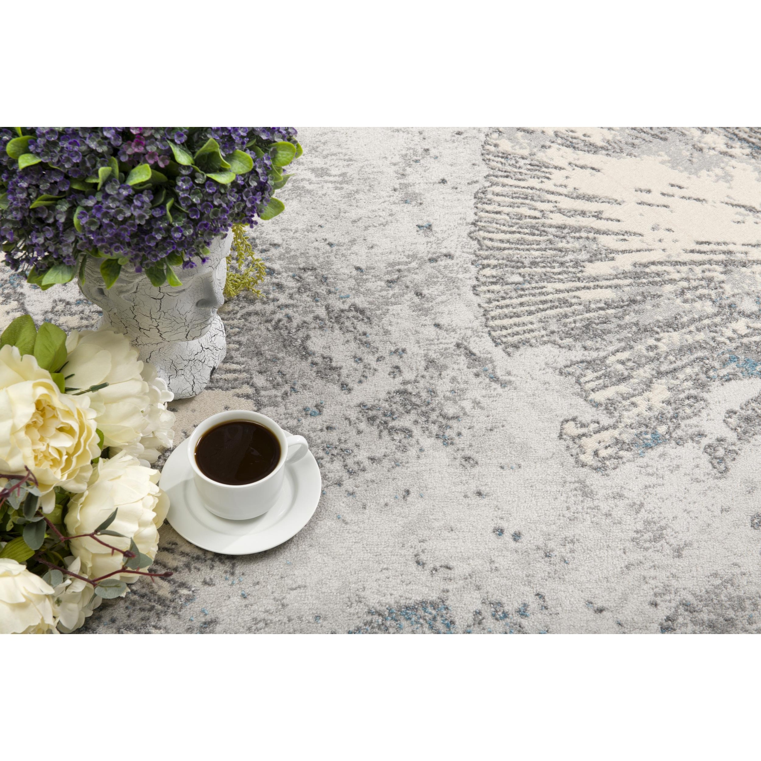 Rug Branch Zephira Contemporary Abstract Blue/Grey