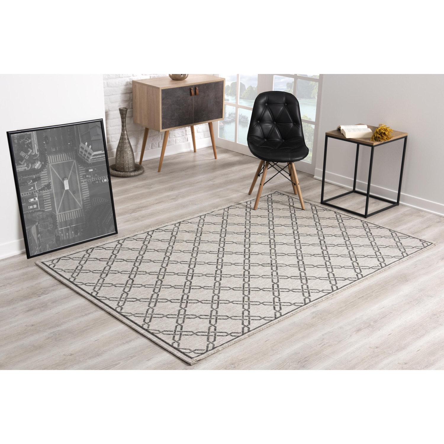 Rug Branch Brisley Transitional Trellis Beige/Grey Indoor Area Rug