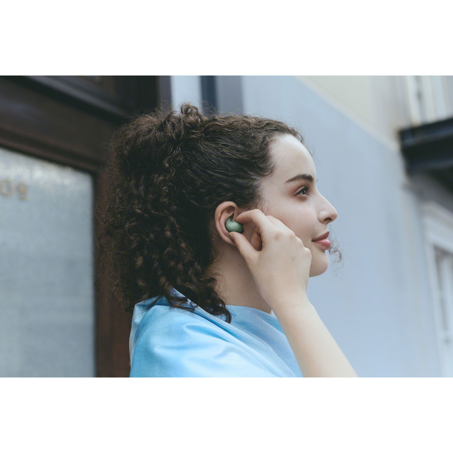 Sony LinkBuds Fit In-Ear Noise Cancelling True Wireless Earbuds -Green