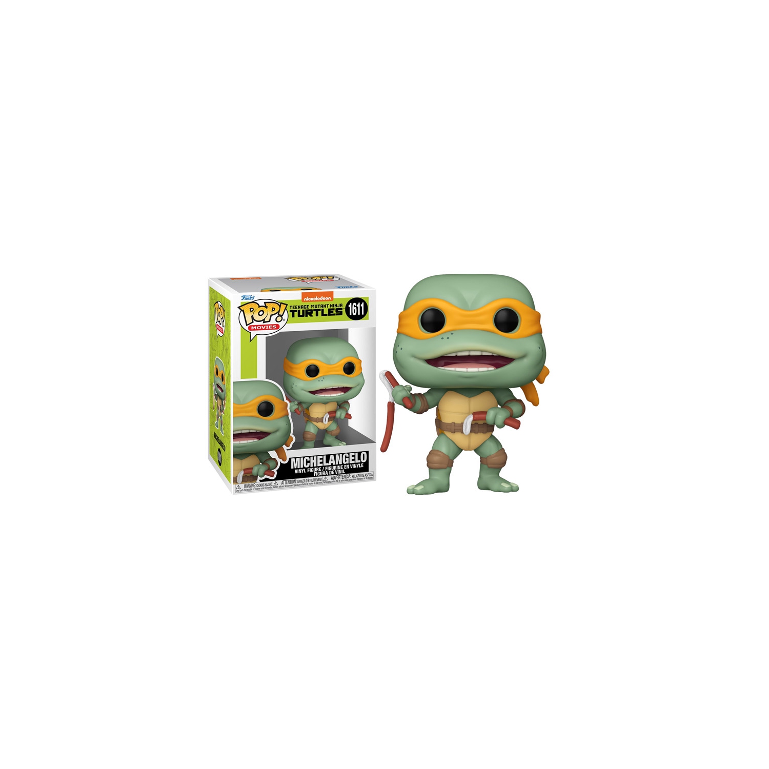 Funko Pop! Movies Teenage Mutant Ninja Turtles Vinyl Figure Michelangelo #1611 TMNT