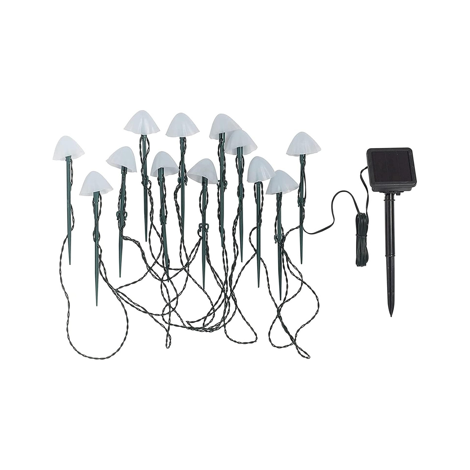 YOULIGHTS 16.5ft Outdoor Solar Garden Lights, Cute Mushroom Shaped Decorative Lights, Mushroom Solar String Lights, Fairy String Lights for Garden