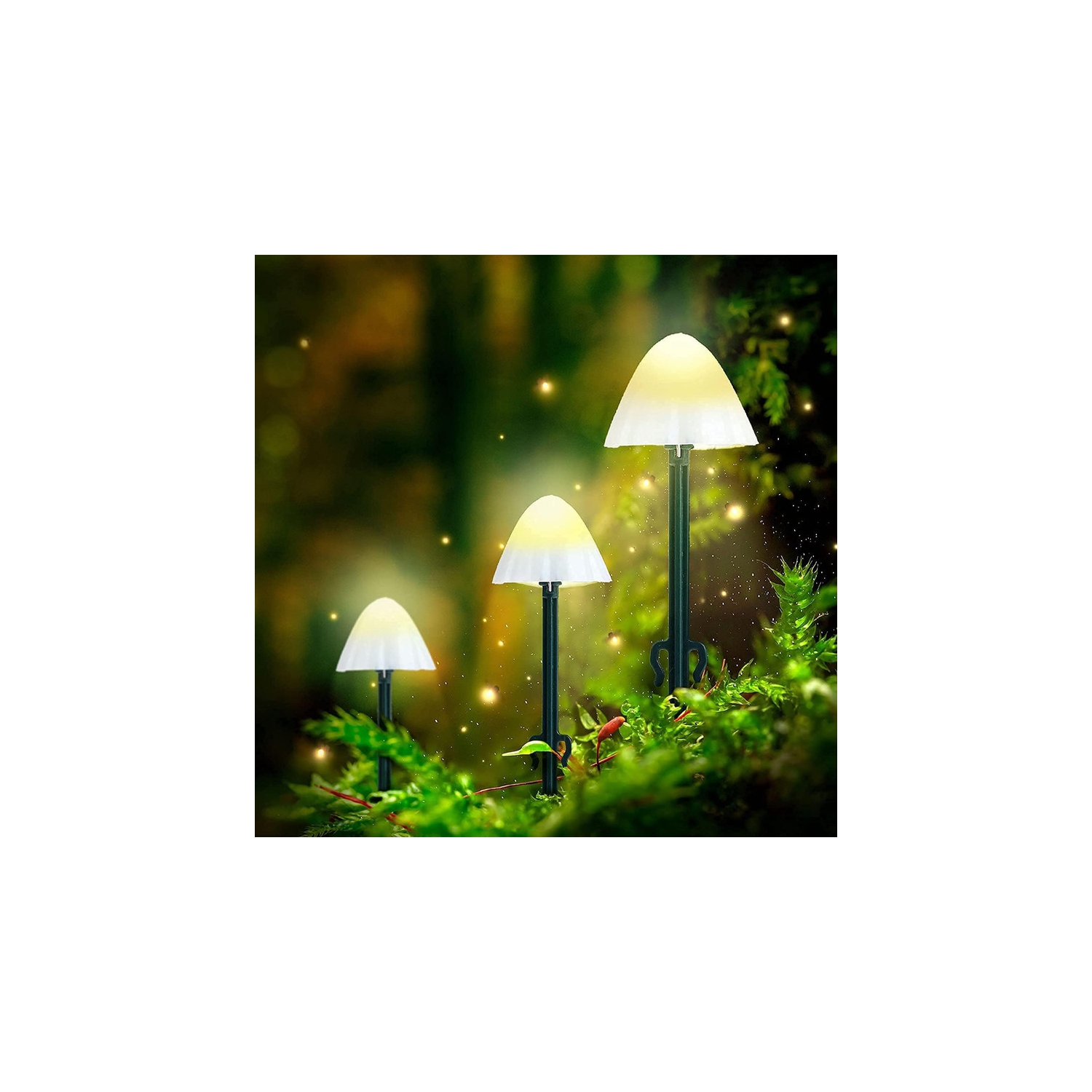 YOULIGHTS 16.5ft Outdoor Solar Garden Lights, Cute Mushroom Shaped Decorative Lights, Mushroom Solar String Lights, Fairy String Lights for Garden