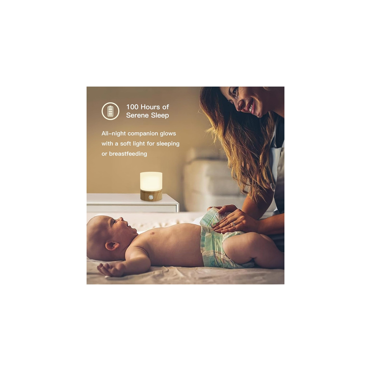 Petite lampe de table, veilleuse portative à intensité réglable avec minuterie pour enfants, 3000K lampes à DEL, petites lampes de chevet pour